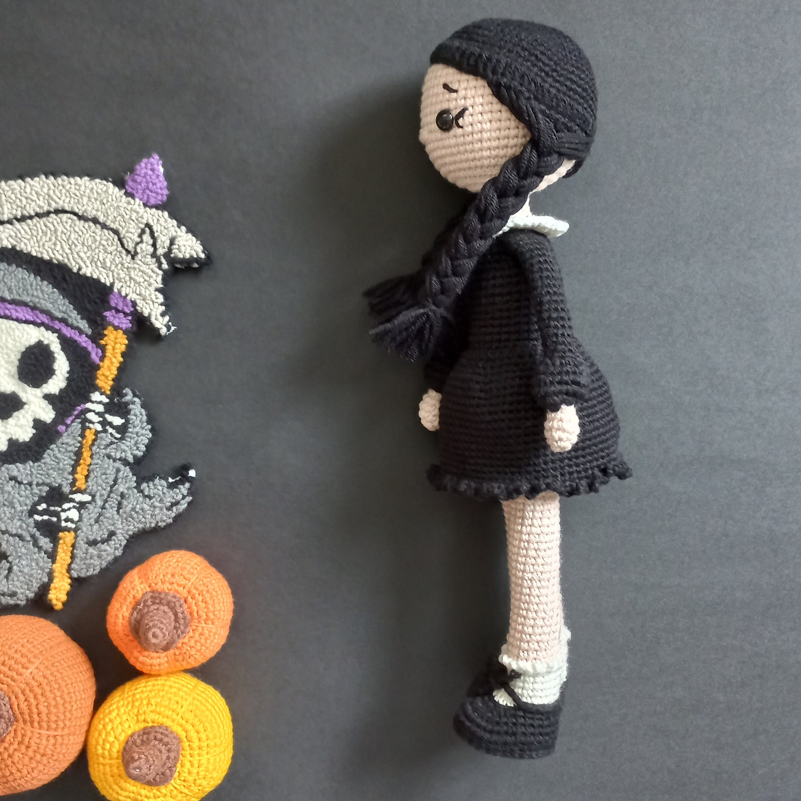 Crochet Wednesday Pattern Wednesday Amigurumi Doll Crochet - Etsy España