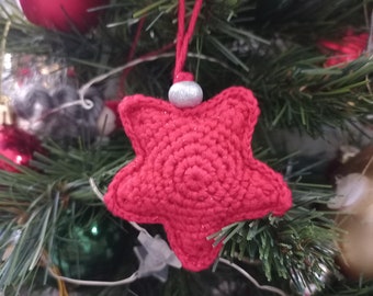 Crochet Christmas Ornaments Star Pattern, Christmas tree decorations, Holiday Decor, Crochet Star, Star Ornament Amigurumi Patterns