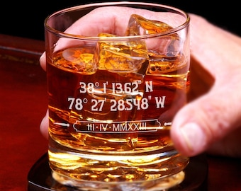 Where It All Began Engraved Whiskey Glass - Valentines Gift for Him -  Love Gifts - Gifts for Groom - Gifts for Fiance