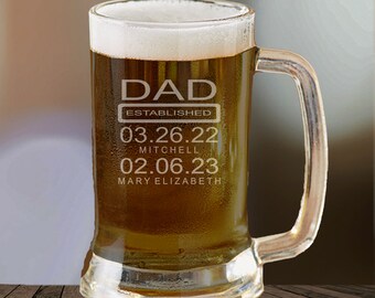 Fathers Day Gift from Wife, Dad Gift from Kids, Dad Birthday Gift, Dad Beer Glass, From Daughter, Fathers Day, Gift for Him, Over 10oz