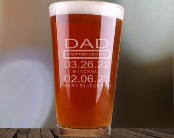 Fathers Day Gift from Wife, Dad Gift from Kids, Dad Birthday Gift, Dad Beer Glass, From Daughter, Fathers Day, Gift for Him, Over 10oz