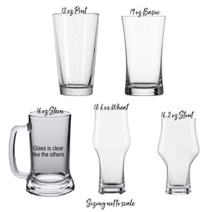 Engagement Gifts for Couple Personalized Engraved Growler Add Glasses to make a Custom Beer Growler Set image 2