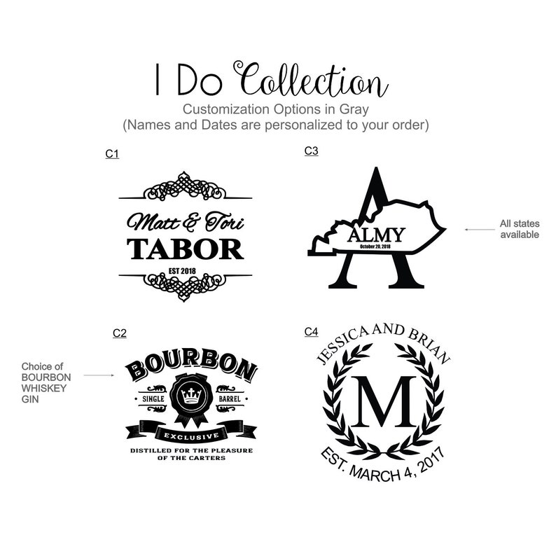 Growler Engagement Gifts for Couple Add Glasses to Make a Etsy