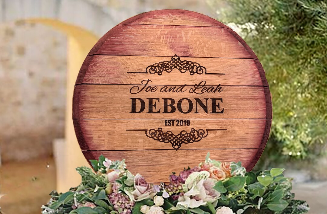 Wine Barrel Guest Book is a Used Lid Reclaimed From Napa Etsy