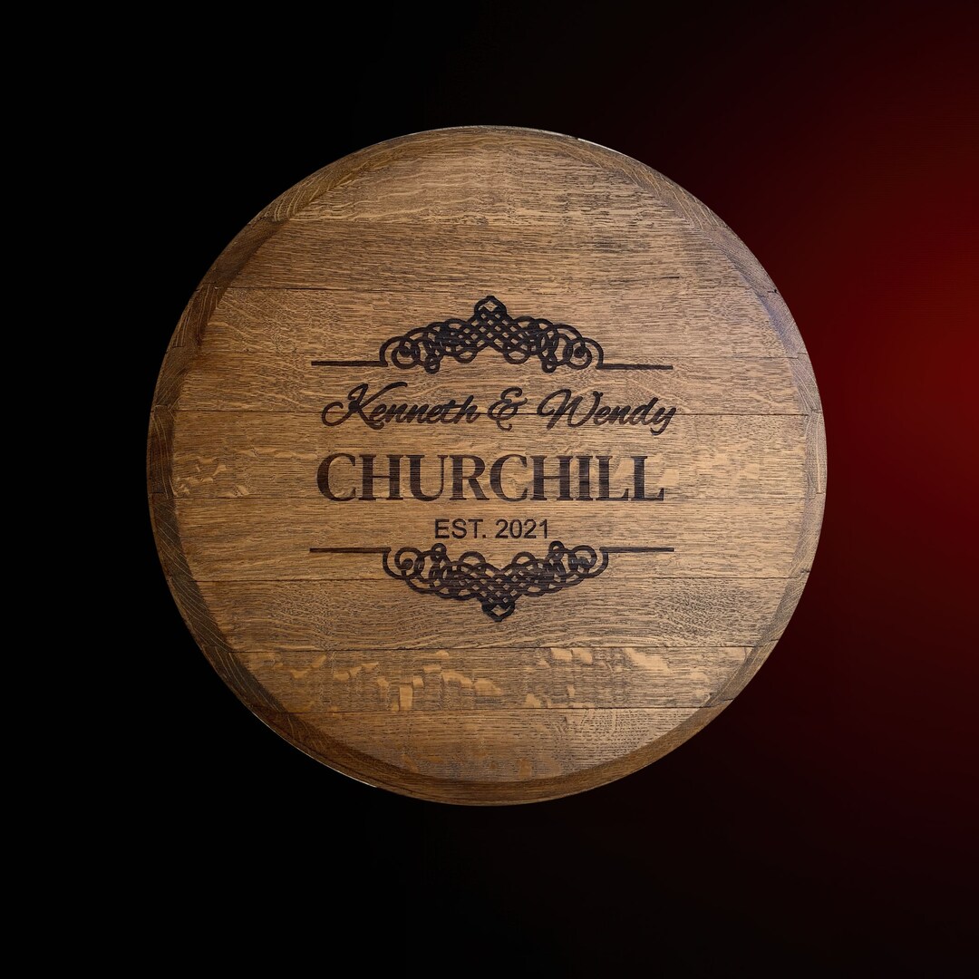 Wine Barrel Guest Book is a Used Lid Reclaimed From Napa Etsy