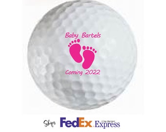 Pregnancy Reveal to Husband - Personalized Golf Balls - Pregnancy Announcement to Husband - Baby on the Way - Custom Golf Balls