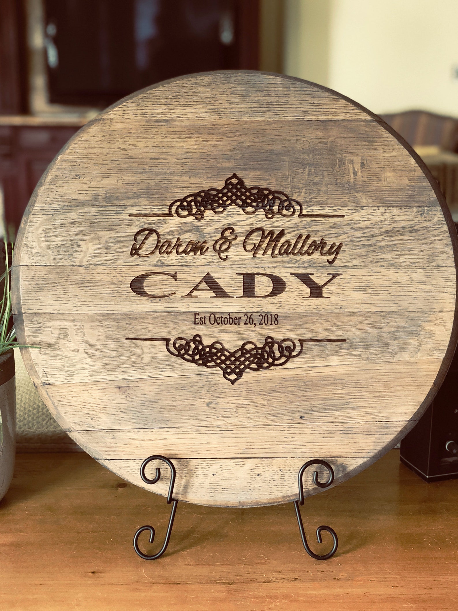 Wine Barrel Guest Book is a Used Lid Reclaimed From Napa Etsy