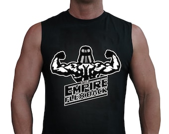 Star Wars Empire Flex Back Stormtrooper Men&#39;s Sleeveless Workout Tank Top