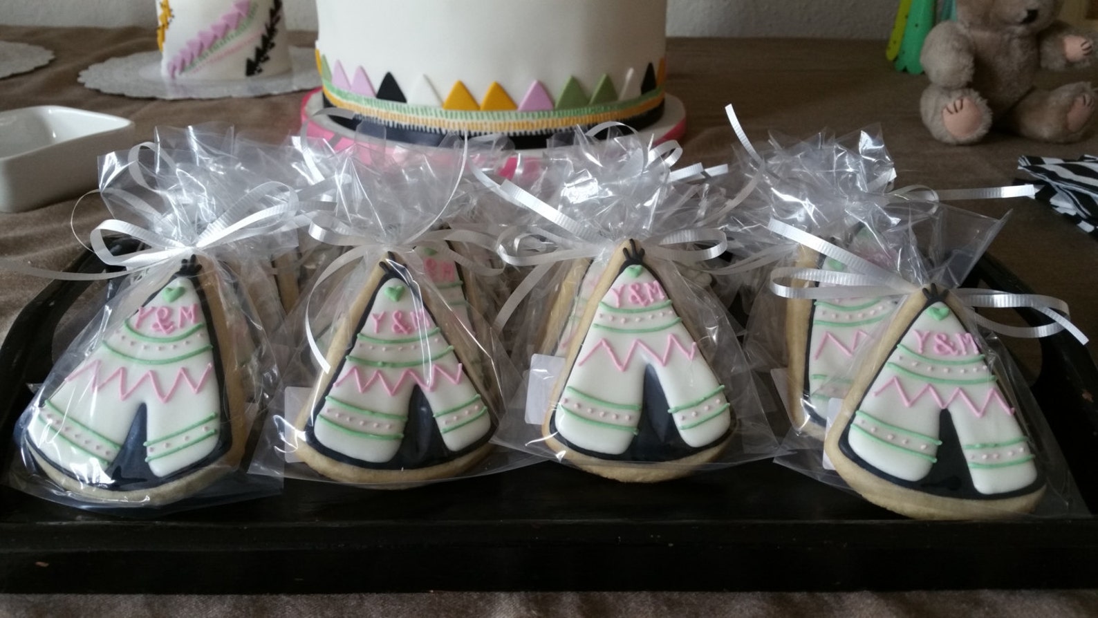 Native American Teepee Cookies Etsy