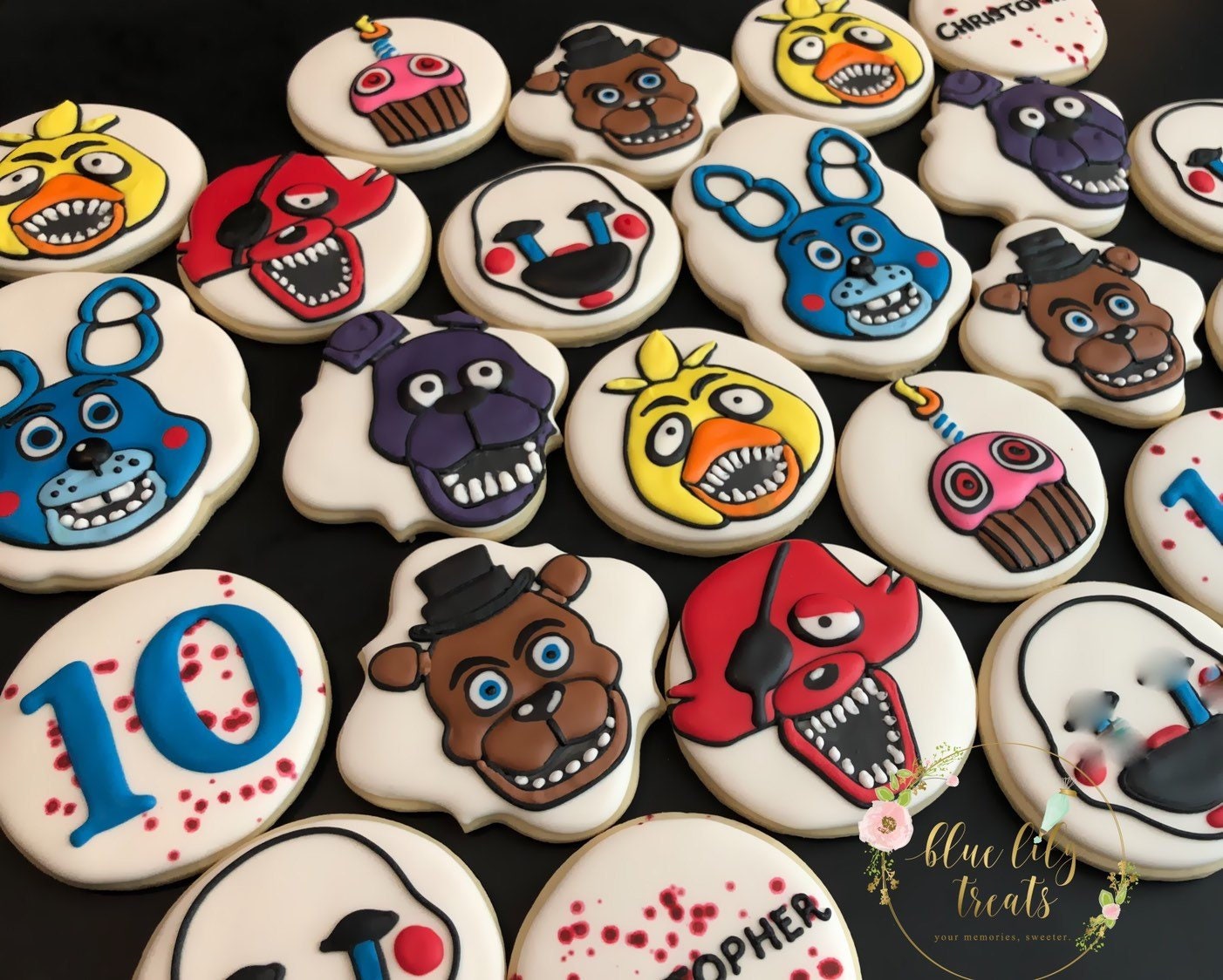 Five Nights At Freddy's decorated sugar cookies 1 dozen Etsy