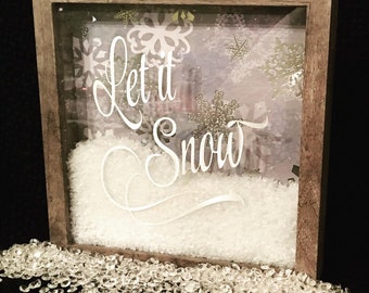 Let It Snow Shadow Box