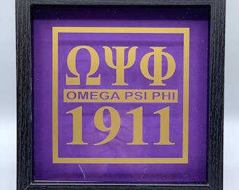 Omega Psi Phi 1911 Shadow Box