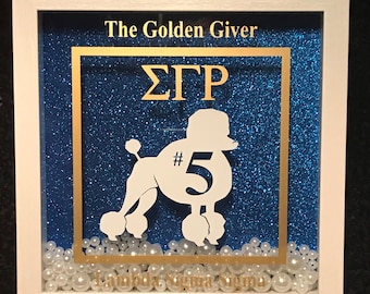 Personalized Sigma Gamma Rho Shadow Box