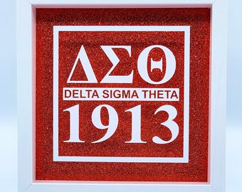 Delta Sigma Theta Shadow Box