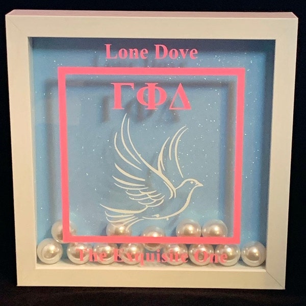 Personalized Gamma Phi Delta Shadow Box