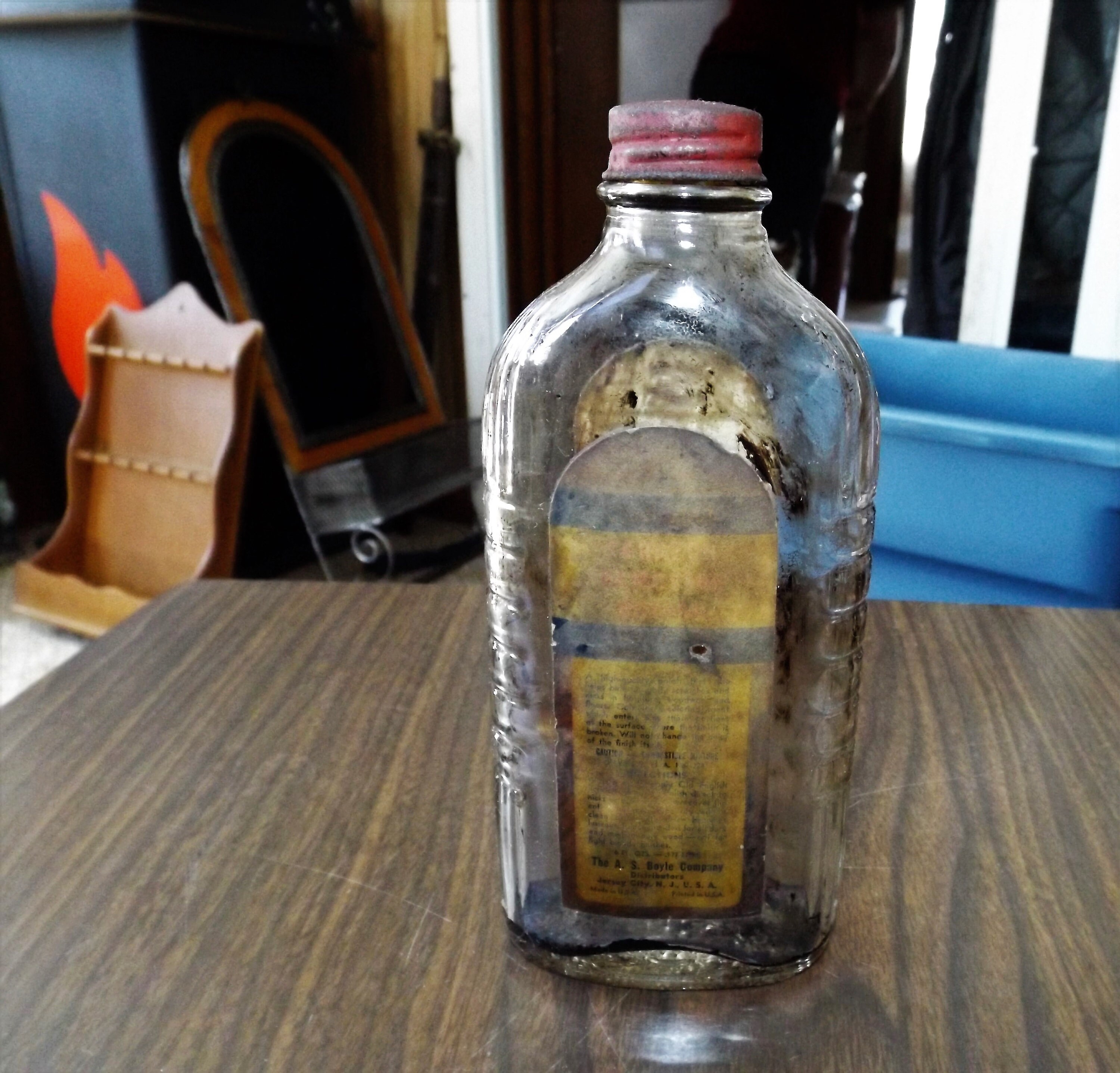 Vintage Apothecary Bottles Old English Polish Antique