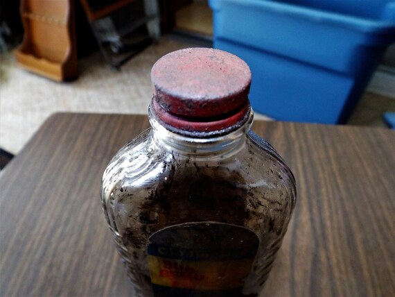 Vintage Apothecary Bottles Old English Polish Antique Glass Rustic Farmhouse Pharmacy Bottle Medicine