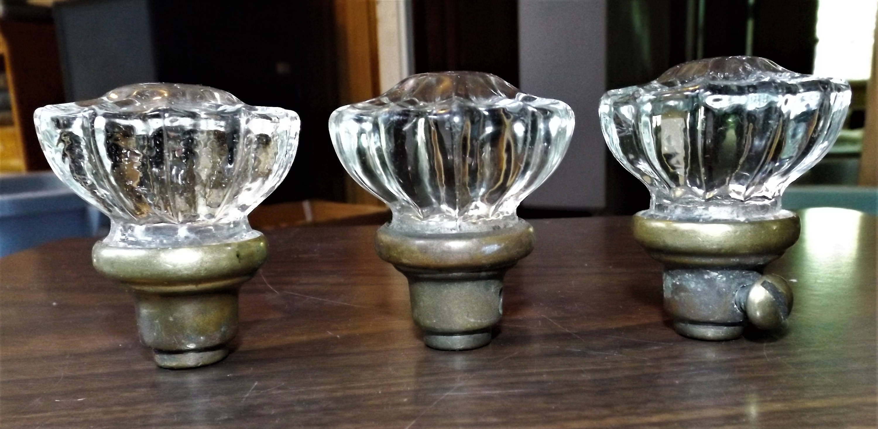 Vintage Crystal Door Knobs Old Architectural Hardware