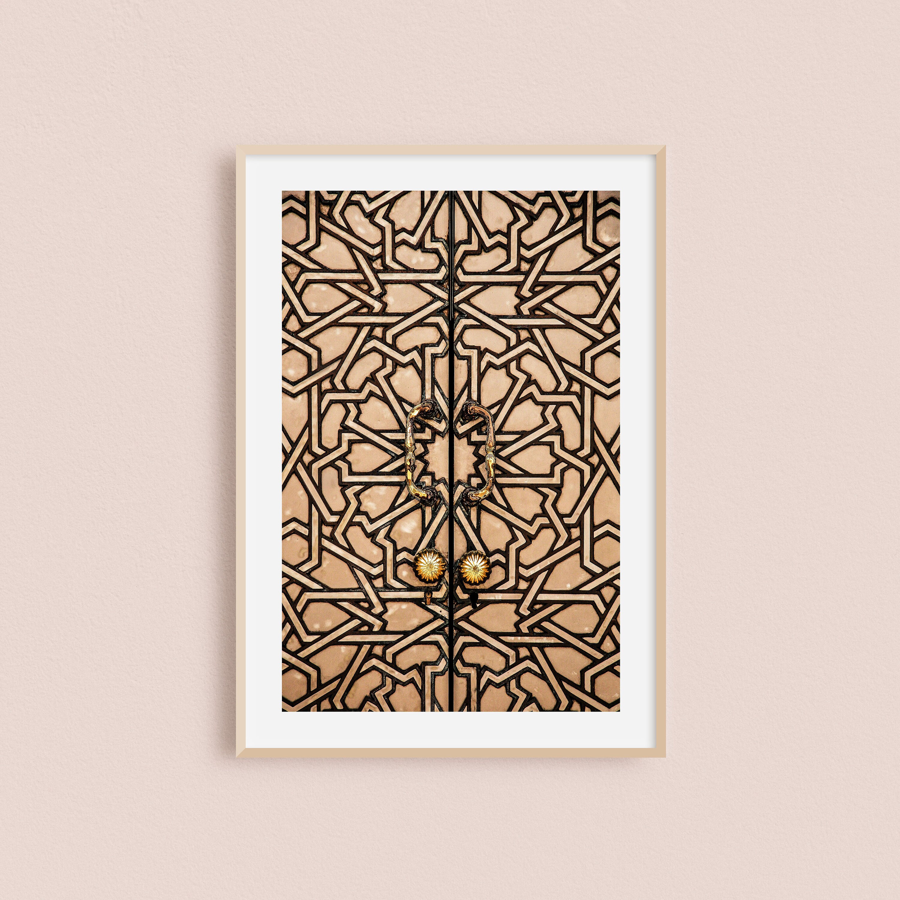 Impression Photo et Toile d'une Porte de La Mosquée Hassan Ii à Casablanca Au Maroc