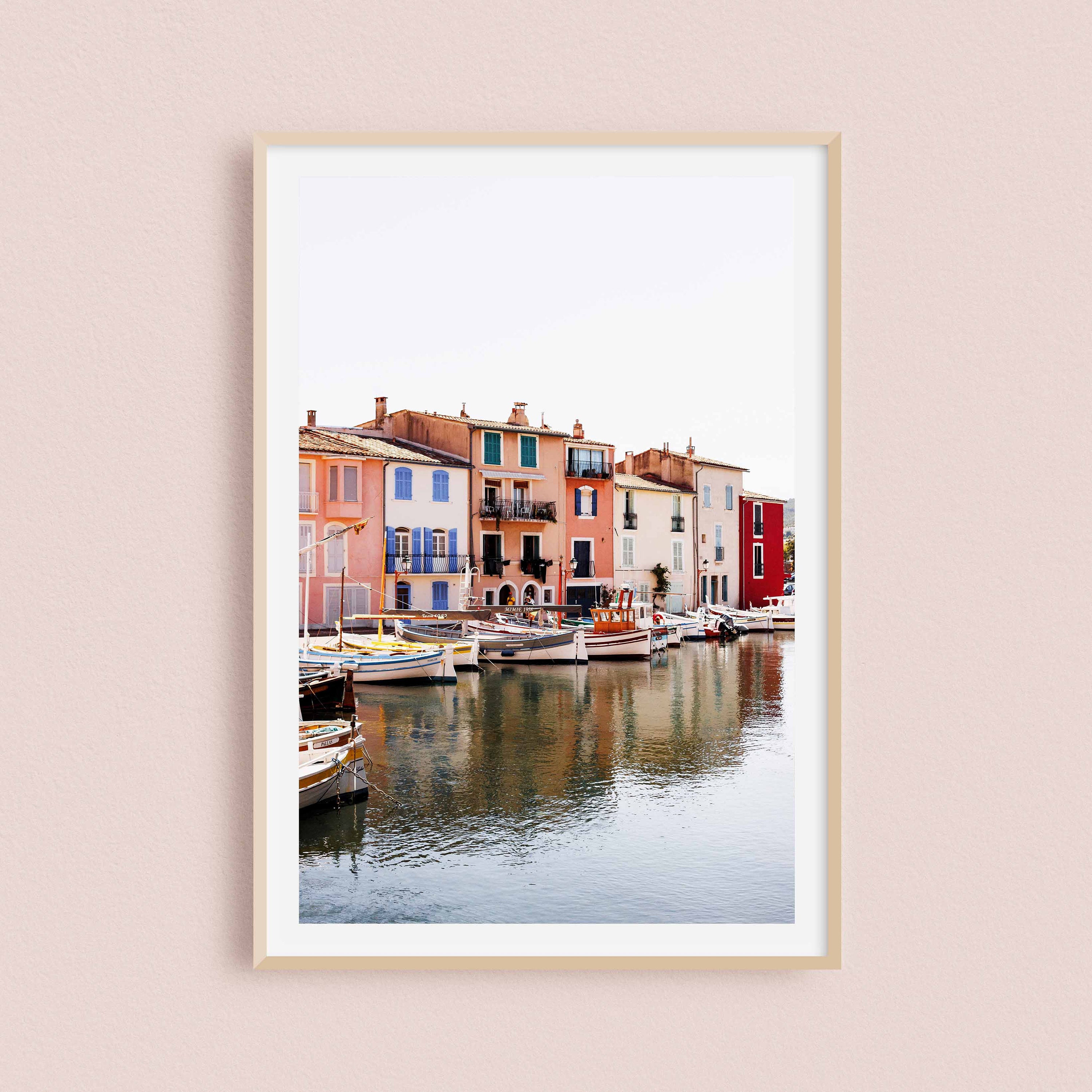 Impression Photo de Maison Colorées Dans La Ville Martigues Le Sud France