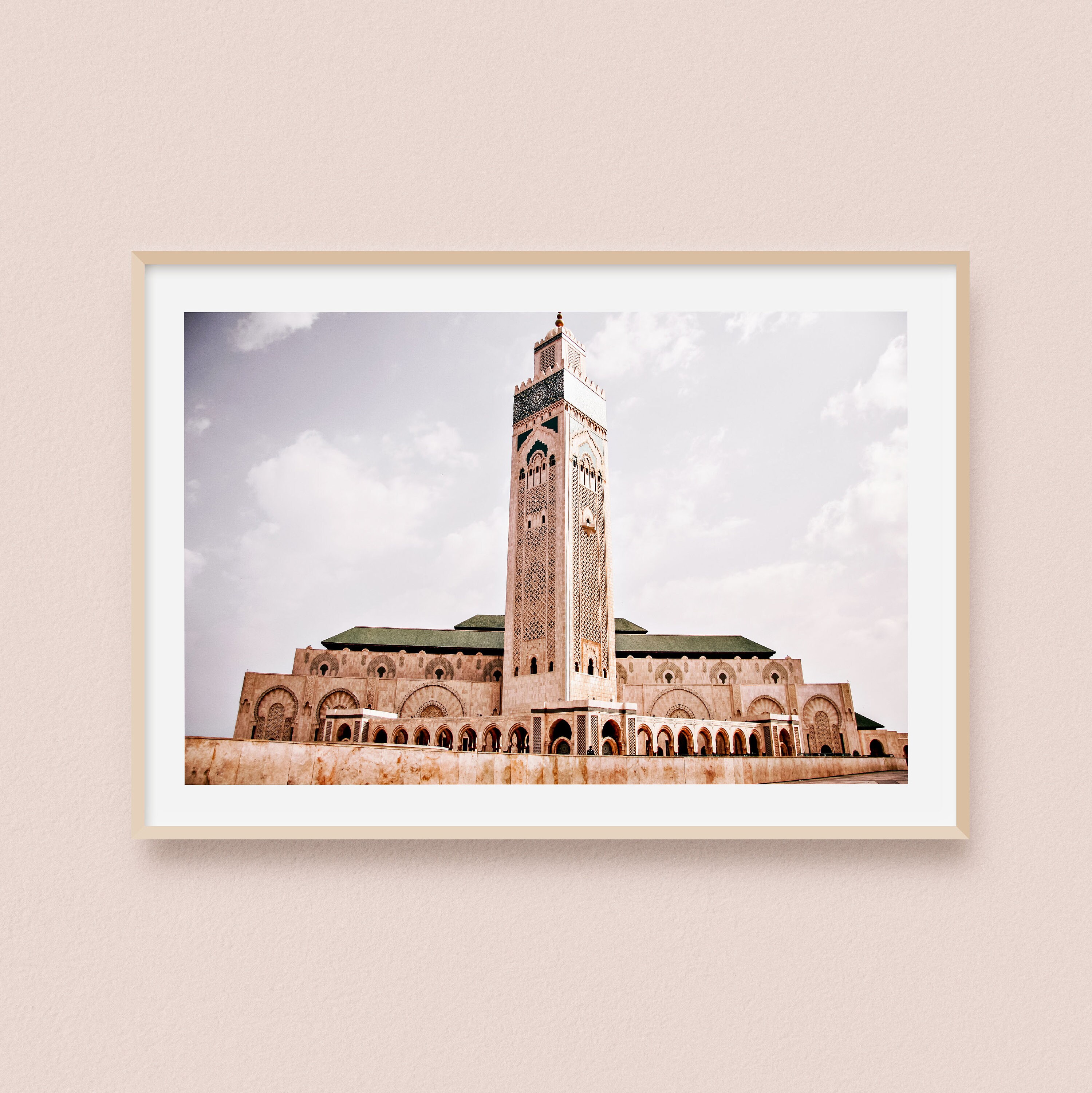 Impression Photo et Toile de La Mosquée Hassan Ii à Casablanca Au Maroc