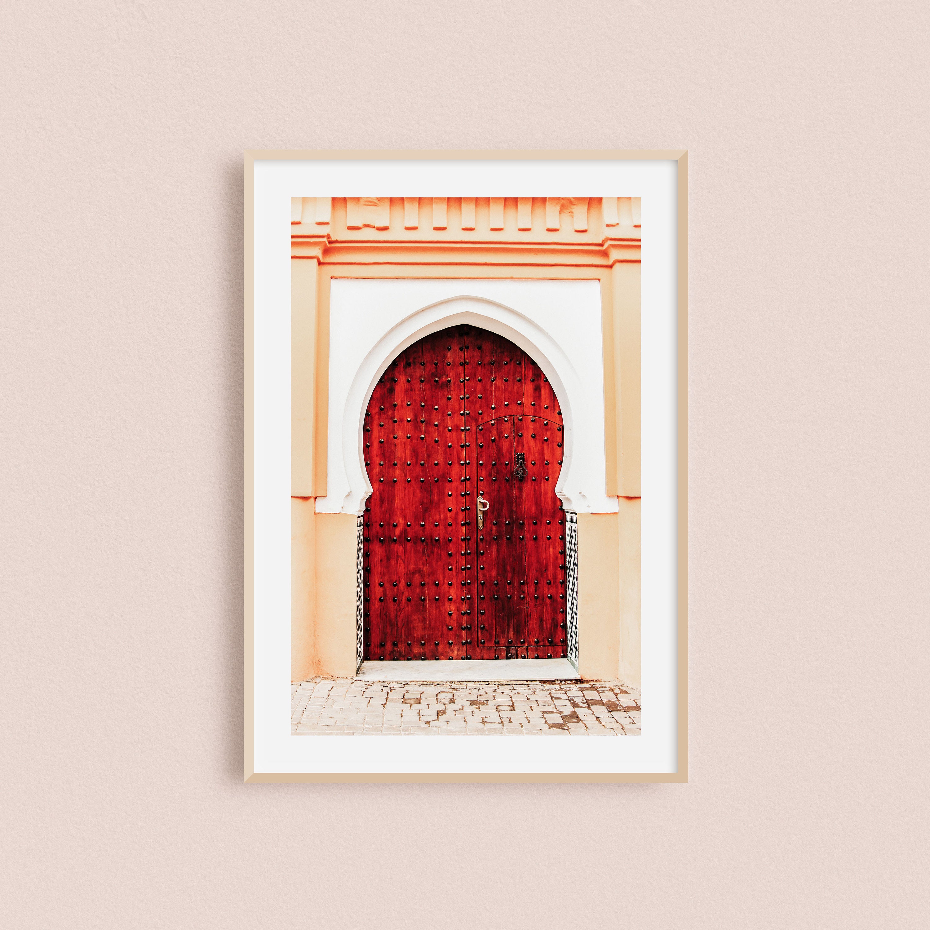 Impression Photo et Toile d'une Porte Marocaine de Marrakech Au Maroc