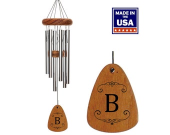 Personalized Wind Chime, Engraved Wind Chime, Engraved Windchime, Housewarming gift, Wedding Gift, Custom Engraved, Monogrammed Wind Chime