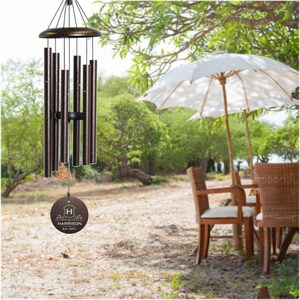 Monogrammed Wind Chime Authentic Corinthian Bells Made in USA image 5