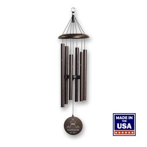 Monogrammed Wind Chime Authentic Corinthian Bells Made in USA image 3