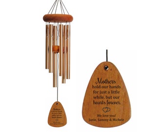 Mothers Day Wind Chime | Mothers Hold our Hands for a little while | Gift for Mom | Mother's Day Gift | Gift for Grandma