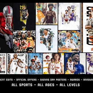 Custom Design - Commitment Edits, Signing Day Poster, Official Offers, Awards, Announcements