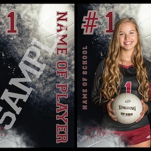 Sport Banner Digitale Vorlage / Senioren Banner Volleybal Vorlage / Basketball Poster / Sofort Download / Hohe Auflösung