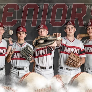 Sports Banner Digital Template / Senior Banner Baseball Template / Template Baseball Poster / Instant Download / High Resolution /