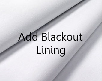 Blackout Lining Add To Your Curtain Order Blackout Curtains Etsy