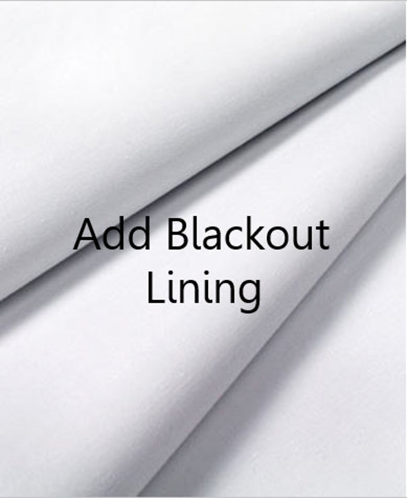 Blackout Lining Add To Your Curtain Order Blackout Curtains Etsy