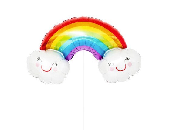 Rainbow Cloud Balloon - cute rainbow cloud shape foil balloon Il_570xn