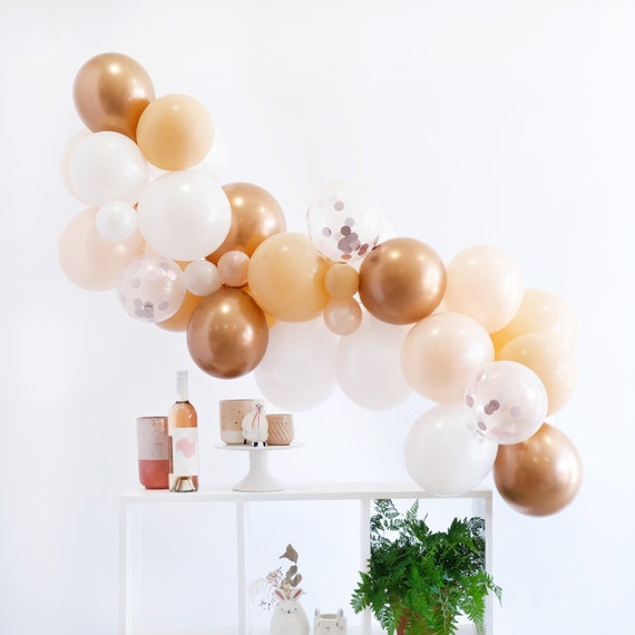 Blush Balloon Garland Kit - Peach Blush Copper - Custom Size Balloon Arch DIY Il_570xn