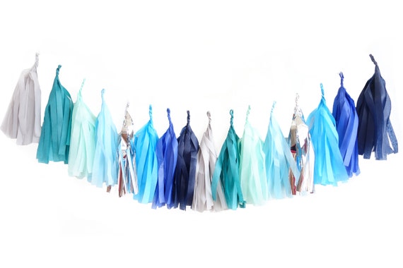 tissue paper fringe banner