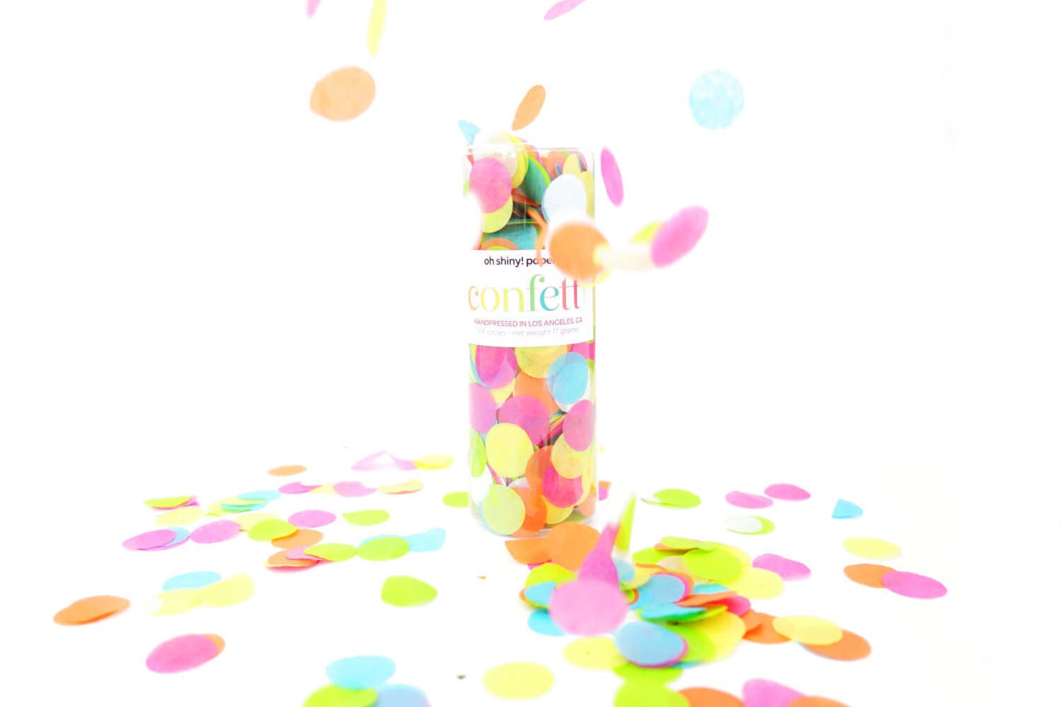 Bright Rainbow Confetti Tube / Confetti Bomb Etsy
