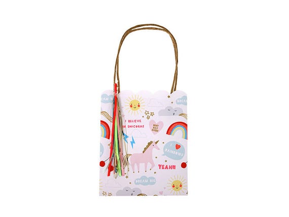 Unicorn Gift Bag Set Of 8 Etsy