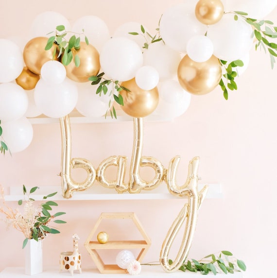 White & Gold Balloon Garland Kit - Custom Size Balloon Arch DIY Il_570xn