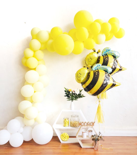 Bee Sunshine Balloon Garland Kit - Yellow Ombre Honeybee Party - Custom Size Balloon Arch DIY Il_570xn