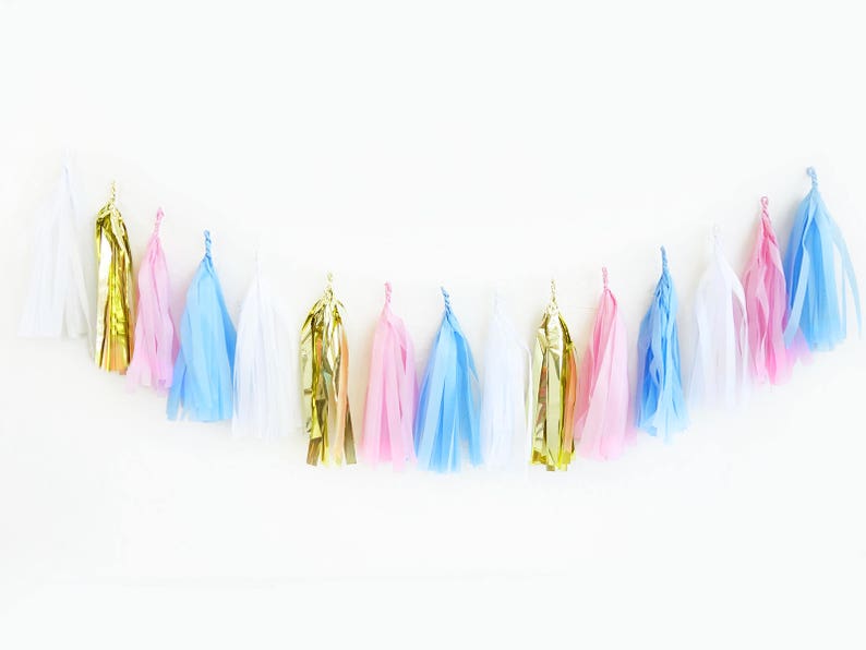 Pink Blue Tassel Garland Gender Reveal Baby Shower Banner Etsy Pink Blue Tassel Garland Gender Reveal Baby Shower Banner Etsy