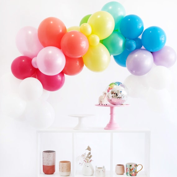 Rainbow Balloon Garland Kit - Custom Size Balloon Arch DIY Il_570xn