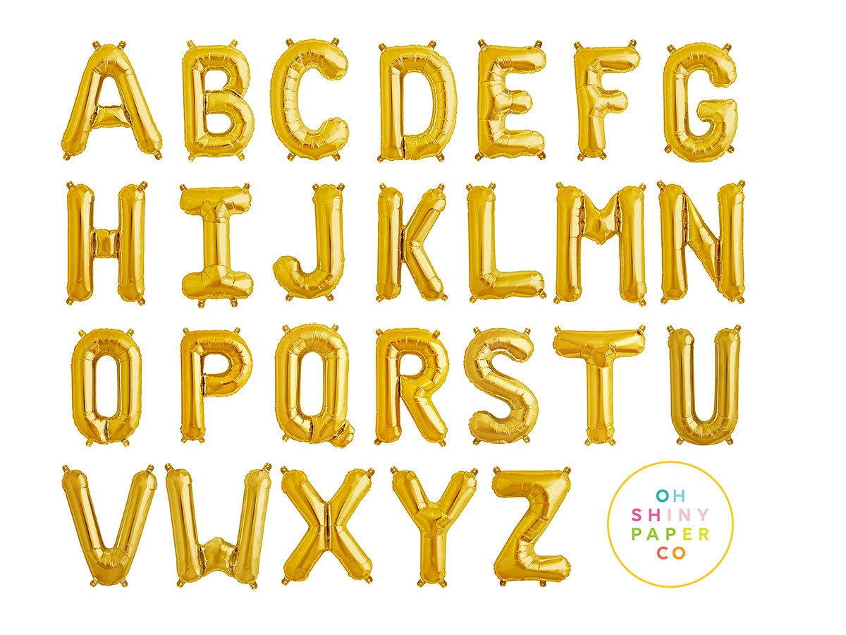 Gold inflatable letters deals