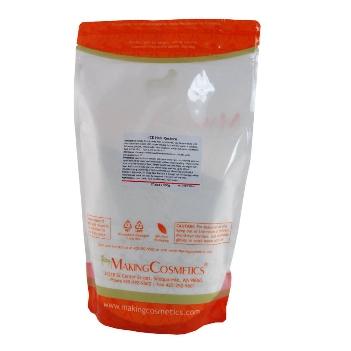 Makingcosmetics ICE Hair Restore Cosmetic Ingredient Etsy