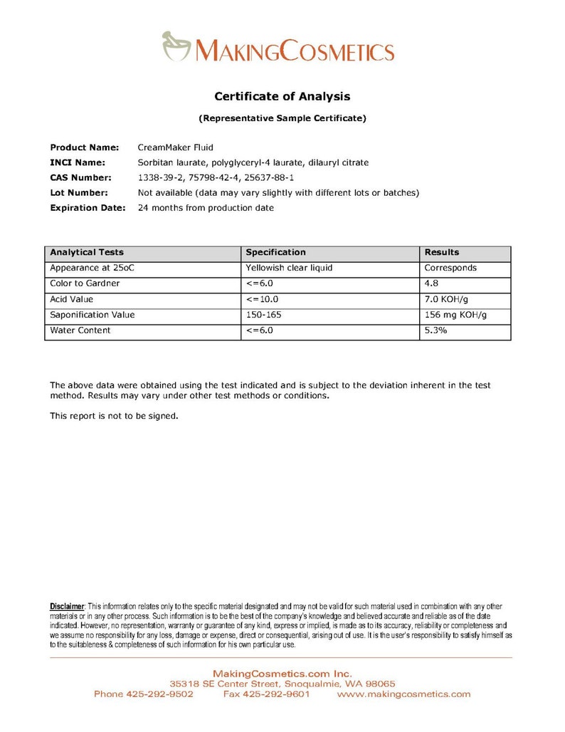 MakingCosmetics CreamMaker® FLUID Cosmetic Ingredient image 3