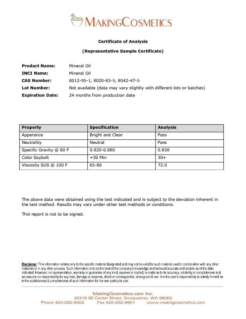 MakingCosmetics Mineral Oil, USP Cosmetic Ingredient image 4