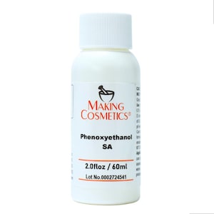 May include: A white bottle with a white cap, labeled "MAKING COSMETICS" in red and black. The bottle contains "Phenoxyethanol SA" and is 2.0 fl oz / 60ml. Lot No. 0002724541 is also printed on the label.