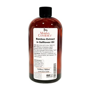 MakingCosmetics - Bamboo Extract in Safflower Oil - Cosmetic Ingredient